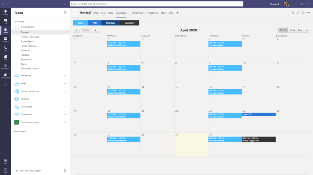 SharePoint Framework (SPFx) Calendar